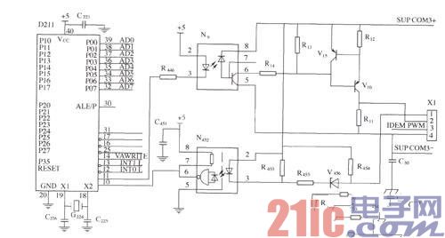 監(jiān)控模塊與整流模塊的通信電路