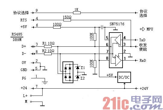 西門子S7-200PLC內(nèi)部S485接口電路圖.jpg