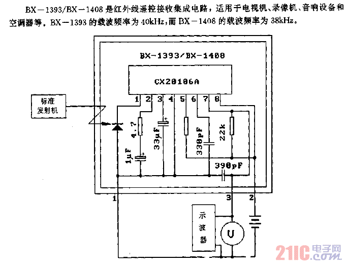 BX-1393／BX-1408（電視機(jī)、錄像機(jī)、音響設(shè)備和空調(diào)器）紅外線遙控接收電路.gif