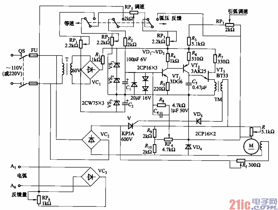 27.100W全波單結(jié)晶體管觸發(fā)施動(dòng)控制電路.gif