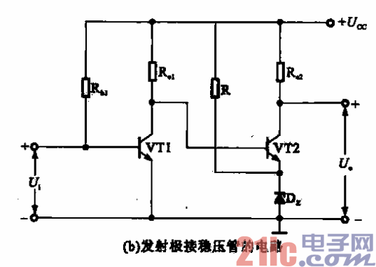 41.抬高VT2基極電位的直流耦合電路b.gif