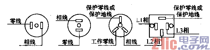 23.插座的接線電路 家用電器電路.gif