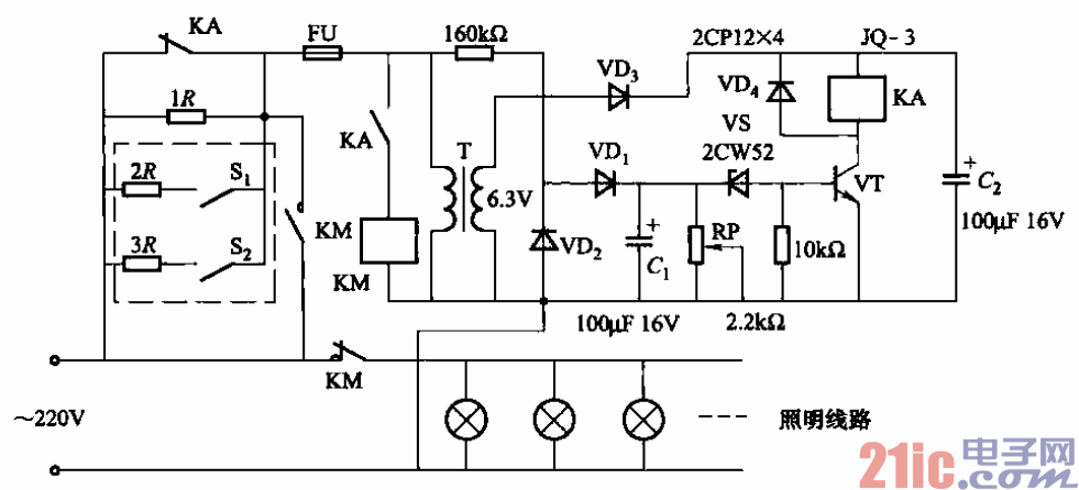 78.采用串切電阻方法的簡易交流穩(wěn)壓電源電路.gif