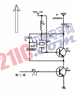 高頻發(fā)謝電路圖315M電路圖