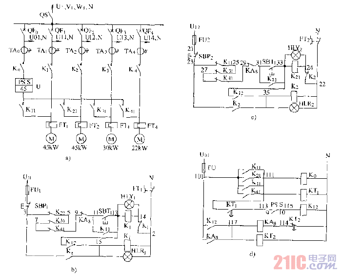ABB軟起動器一臺起動四臺電動機.gif